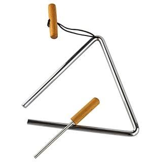 Triangle Hand Percussion with StrikerRhythm Steel Triangles Music Instrument 8 i