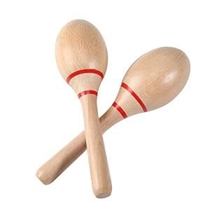 Maracas Professional Wooden Rumba Shakers Hand Percussion Rattles Latin Musical 