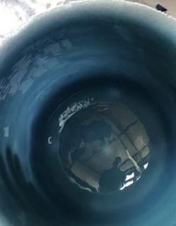 Sapphire Gemstone Fusion Crystal Singing Bowl G Throat Chakra 8 inch with Free R