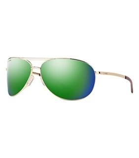 Smith Serpico 2 Lifestyle Sunglasses - Gold  Chromapop Polarized Green Mirror