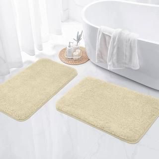 Bathroom Rug MatBathroom mat Sets 2 PieceExtra Thick and Absorbent Bath RugsNon-