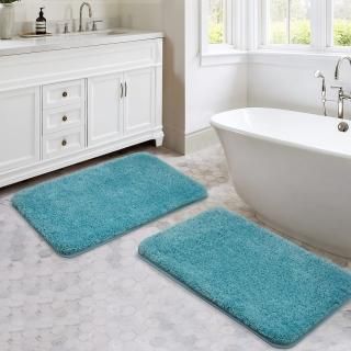 Bathroom Rug Mat Set 2 Pieces 20x32 Bath Mats Non Slip Floor Carpet Super Soft a