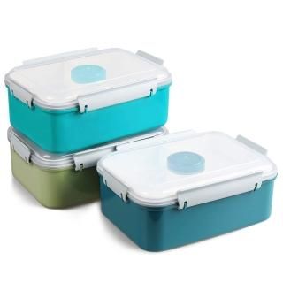 Shopwithgreen 3 Pack Salad Food Storage Container To Go 47 oz Bento Box with Rem