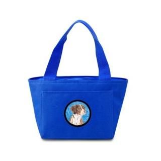 Caroline's Treasures SC9122BU Brittany Lunch or Doggie Bag Large Blue