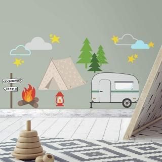 RoomMates rmk3642scsキャンプPeel and Stick Wall Decals