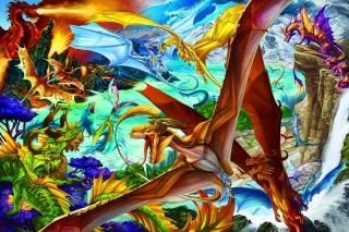 It's A Dragon's World Magic Fantasy Puzzle for Adults and Kids  Difficult 1000 P