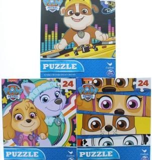 3 Pk. Paw Patrol Jigsaw Puzzle 24 Piece Assorted Puzzles