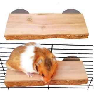 Chinchilla Wood Ledge 2Pcs Natural Wooden Shelf Standing Platform Chew Toys for 