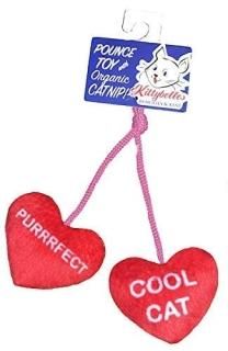 Kittybelles Heart Strings  Valentine's Cat Toy with Catnip Inside  Funny Realist