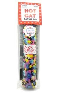Hot Cat Catnip Sausage Toy 6 Variety Design - Filled with Organic Catnip by Hot 