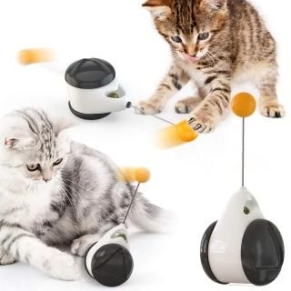 Interactive Cat Toys Balanced Cat Swing Wand Chaser Training Toy 180 Degree Self