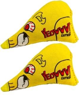 Yeowww! 2 Pack of Chubby Mouse Catnip Cat Toys 3.5 Inch Made in The USA