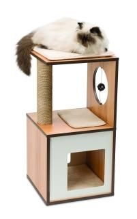Vesper Cat Tree Cat Box Small Walnut 52075