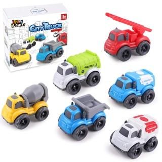 iPlay iLearn Toddler Car Toys for 1-2 Year Old Kids Small Friction Construction 