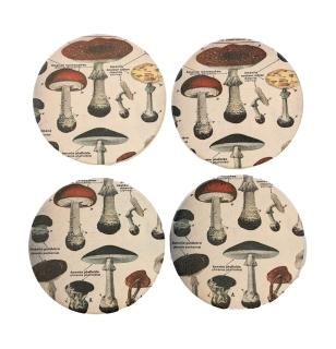 Coasters for Coffee Table Coasters for Drinks Mushroom Coaster Set Mushroom Post