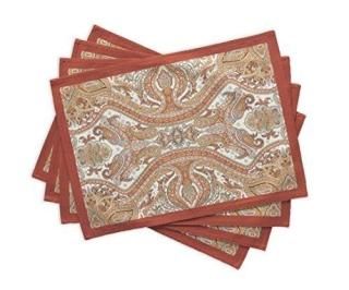 Maison d ' Hermine Kashmirڥ꡼100?%åȥSet of 4?Placemats 13by 19Perfect