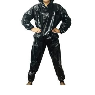 DawnBreak Sauna Sweat Suit for Women/Men with Hoode Zipper Weight Loss Fitness E