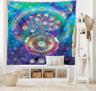 Ambesonne ߤ겼ڥȥ꡼ ѡȥƥꥢ쥯 ٥åɥ롼 ӥ󥰥롼  ޥ顼 60 W By 80 L tap_1