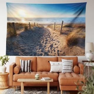 Ambesonne쥯ӥ󥰥롼ߤ꥿ڥȥ꡼ޥ顼 60 W By 80 L tap_11166_Beach_Pathw