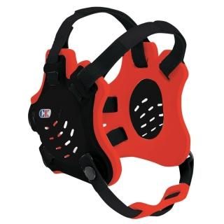 Black/Scarlet/Black - Cliff Keen F5 Tornado Wrestling Headgear - Black/Scarlet/B