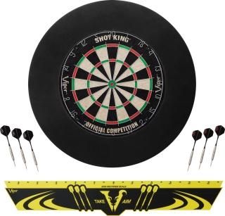 Viper Defender Backboard & Sisal/Bristle Steel Tip Dartboard Bundle
