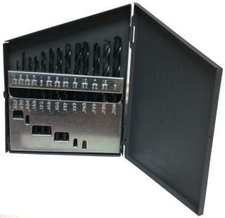 Drill America DWD13J-LH-SET Qualtech 13 Piece High-Speed Steel Jobber Length Dri