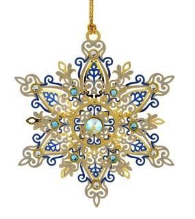 None Gold - ChemArt Shimmering Snowflake