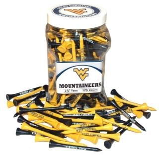 West Virginia Mountaineers - Jar of West Virginia Mountaineers Golf Tees 175 Tee