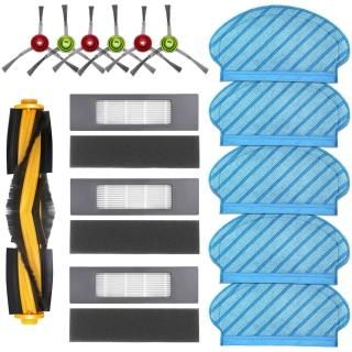 Filter Brush Mop Cloth Set for Ecovacs Deebot Ozmo 920 950 T5 N5 N8 T5 MaxT5 Pow