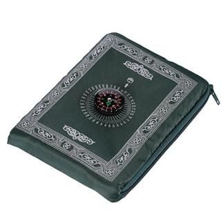 Anlising 1 Pieces Portable Travel Prayer Mat with Compass Waterproof Polyester P