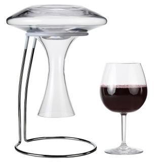 Lily's Home Wine Decanter Drying Stand For Large Bottomed Wine Decanters with Ru
