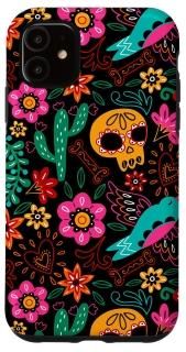 iPhone 11 Sugar Skull Calavera D?a de los Muertos Design for Mexicans Case