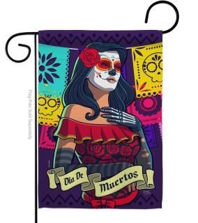 Breeze Decor La Calavera Catrina Garden Flag Fall Day of Dead Dia De Los Muertos