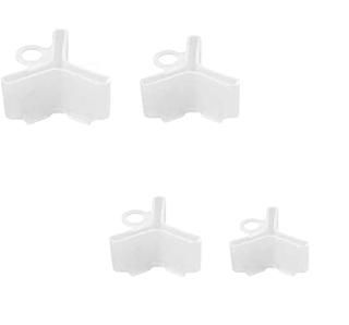 White-200pcs - 80/200pcs Fishing Hook Bonnets Treble Hook Covers for Standard Ho