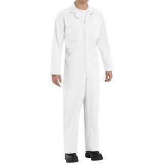 Red Kap Men's Twill Action Back Coverall White 44