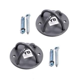 Yoga Trapeze Ceiling Hooks Indoor or Outdoor Set of 2 by YOGABODY