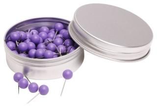 Tupalizy 100PCS 1/4 Inch Small Round Head Map Tacks Pins for Home Office Bulleti