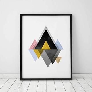 Geometric Art Print Bedroom Art Geometric Wall Art Abstract Art Print Triangle M