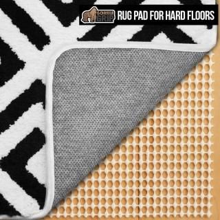 for Hard Floors 0.9m x 1.5m - The Original GORILLA GRIP TM Non-Slip Area Rug Pad