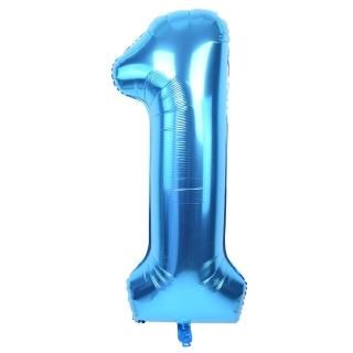 40 Inch Blue Large Numbers Balloon 0-9Zero-Nine Birthday Party DecorationsFoil M