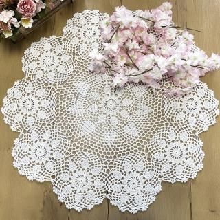 Phantomon Handmade Crochet Table Placemats Round Knitted Table Cloth Doilies Sun