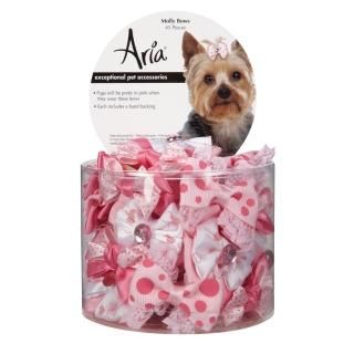 Aria Molly Bows for Dogs 45-Piece Canisters by Aria