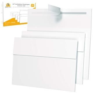 110 White - White Invitation 5 x 7 Envelopes 110 pack - For 5x7 Cards - A7 - 5 1