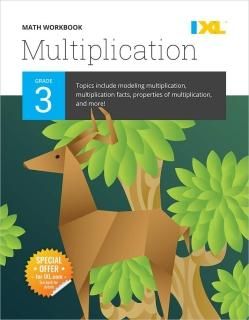 IXL  Grade 3 Multiplication Math Workbook  Fun Math Practice for Ages 8-9 112 pg