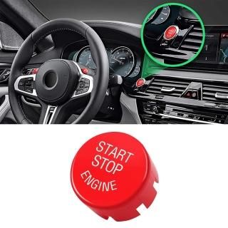 Jaronx Sports Red Start Stop Engine Switch Button Compatible with BMWPower Ignit