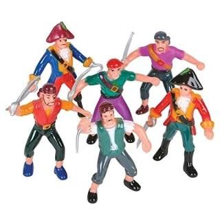 Rhode Island Novelty Plastic Pirate Action Figures 1 Dozen by Rhode Island Novel