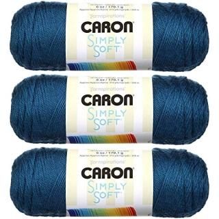 3-Pack H97003-9759-Ocean - Bulk Buy Caron Simply Soft Yarn Solids 3-Pack Ocean H
