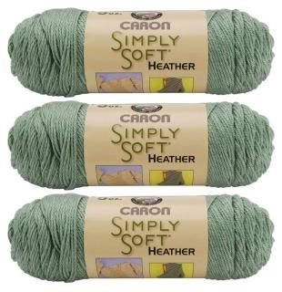 Caron Bulk Buy Simply Soft Heather Yarn 3-Pack Woodland H9700H-9503