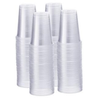 500 Pack - 9 oz. Clear Disposable Plastic Cups - Cold Party Drinking Cups