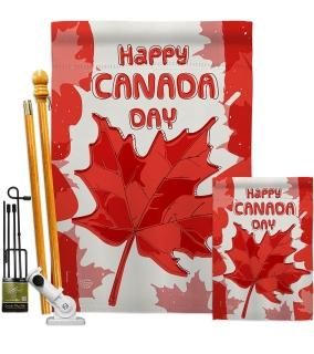 Ornament Collection Maple Canada Day Garden House Flag Kit Provinces Canadian Te